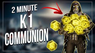 K1 Communion Legend Lost Sector Farm In 2 Minutes - Destiny 2