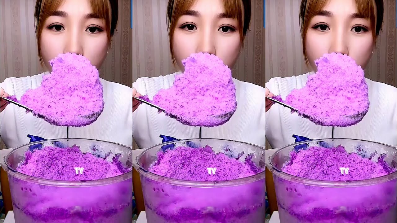 ASMR SHAVED ICE EATING QIAN