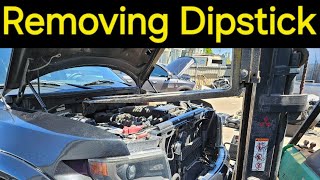 Removing seized engine oil dipstick ford Raptor 6.2 v8