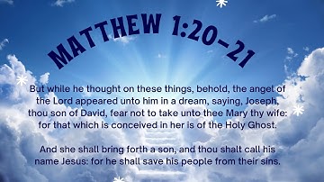 Matthew 1:21-21  KJV Scripture Song