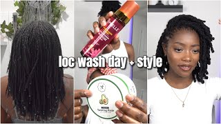 Loc Wash Day + Two Strand Twist Style