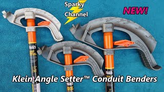 Klein Angle Setter Conduit Benders 1/2", 3/4" and 1" Both Iron and Aluminum