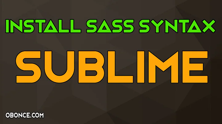 Install Sass Syntax In Sublime Text Editor 2,3