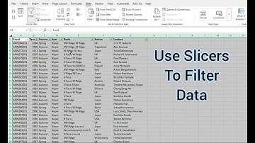 Excel - Use Slicers to Filter Data #excel #exceltips #work #school #college #exam #data