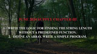 Introduction to Programming, JNTUK, R23 UNIT III 2 Marks