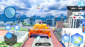 Flying Robot Car Transform: Robot Shooting Games Part 2 - Android Gameplay FullHD