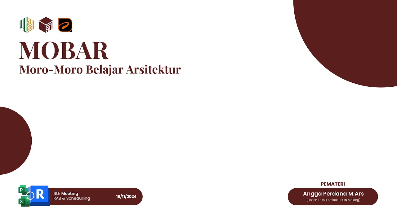 Ms Project Rab Pelatihan RAB- Schedulling ( REVIT - Microsoft Project ) - YouTube