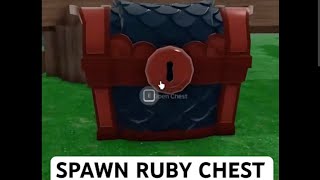 How is there a ruby chest on day 1 and fire level 3