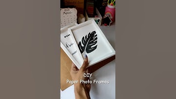 Photo frames ഉണ്ടാക്കിയാലോ?😍 #shortsfeed #craft #diy #photoframe #walldecor #giveaway|Aurora dreams|