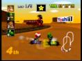 マリオカート64 カラカラさばくのスターショートカット