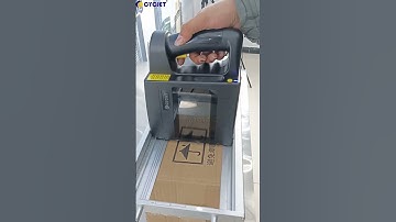How to Print 100mm Logo On Carton Box By CYCJET Handheld Inkjet Printing Gun Printer