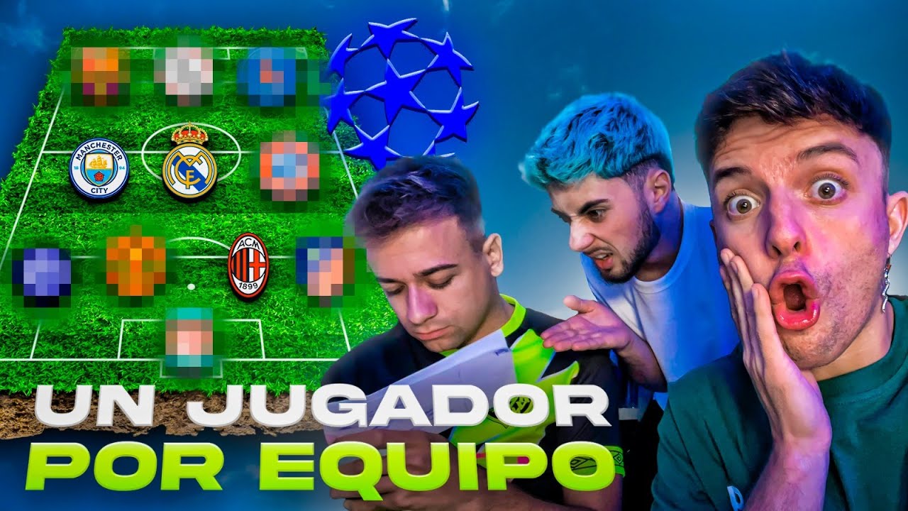 Haciendo EL MEJOR EQUIPO de la CHAMPIONS con SOLO UN JUGADOR POR EQUIPO