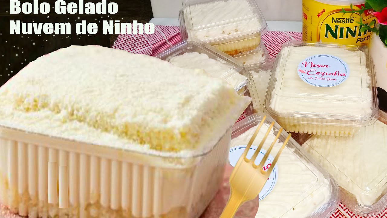 Bolo Gelado Nuvem de Ninho