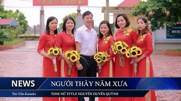 KARAOKE: NGƯỜI THẦY NĂM XƯA | TONE NỮ NGUYỄN DUYÊN QUỲNH | PASSION BEAT.