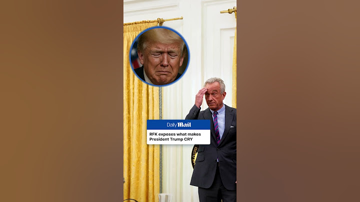 RFK Jr. exposes what makes President Trump cry