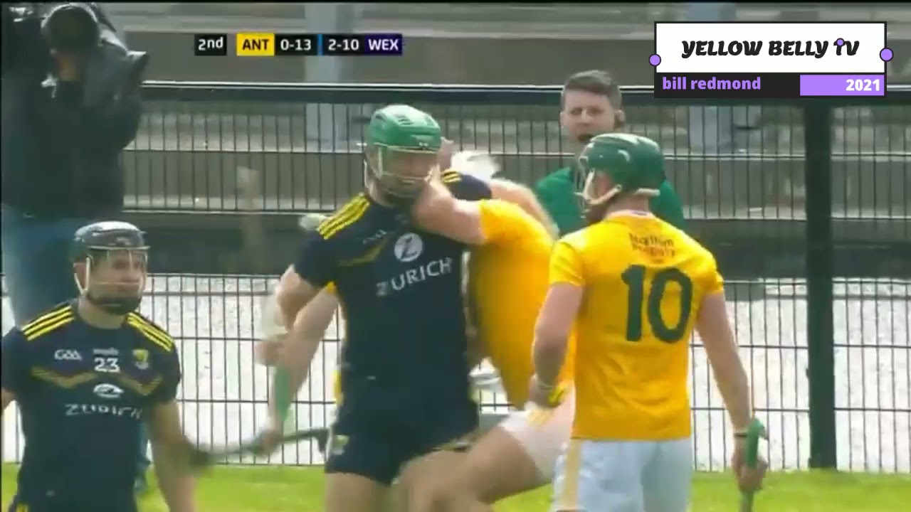 Hurling Fight Wexford v Antrim 2021 YouTube