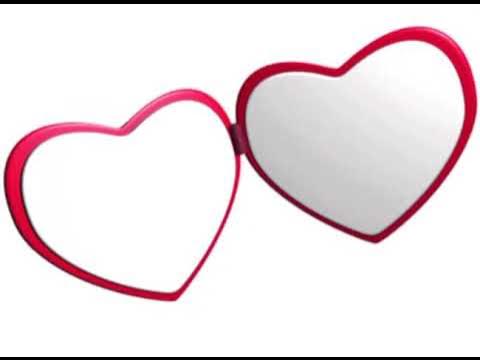 Heart locket GIF blank template 
