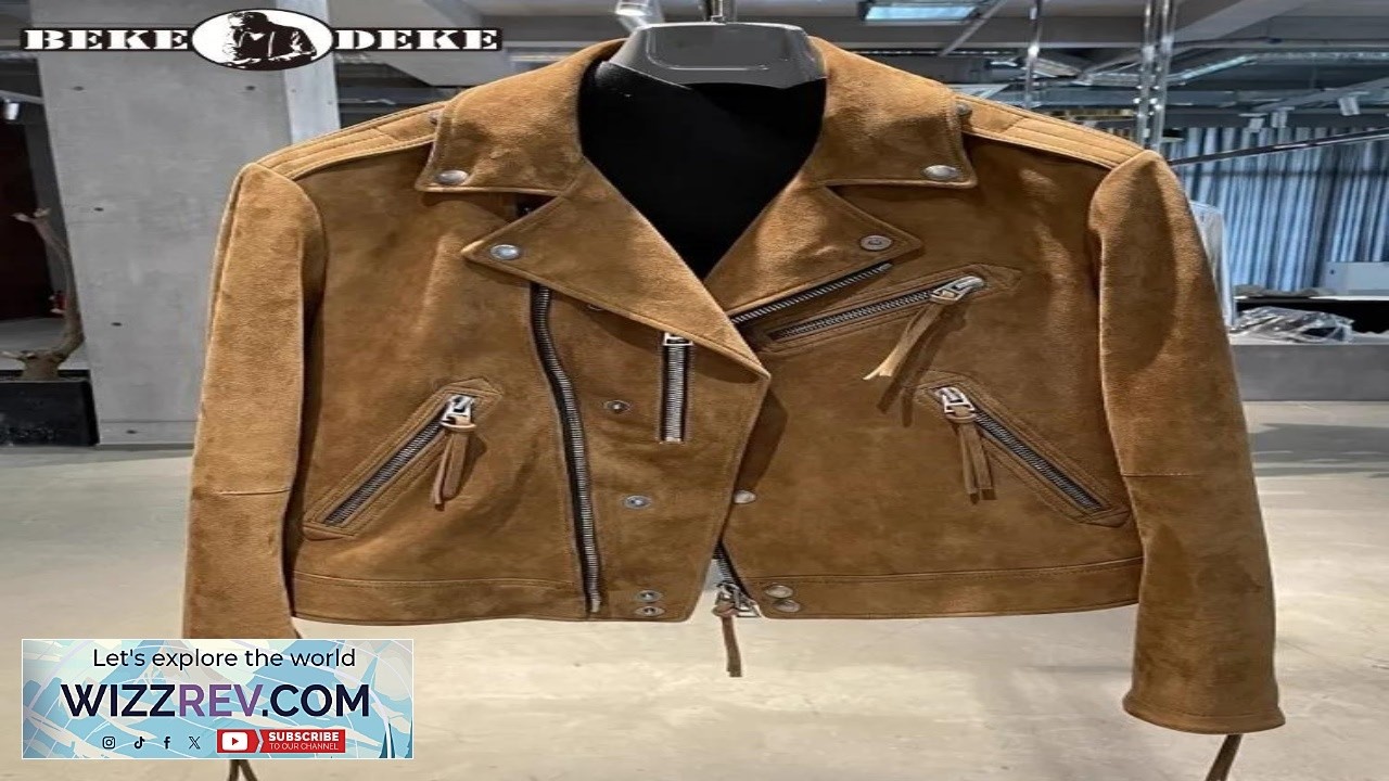 Luxury Mens New Designer Real Suede Leather Jacket Motorcycle Biker Outwear Coat