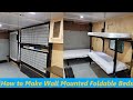 How to make wall mounted foldable beds for your cargo / camper conversion