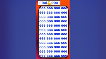 Find the number 999#shoot