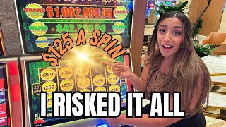 I Risked It ALL! On High Limit Dragon Link Slots With $125 Per Spin! Let's GO!