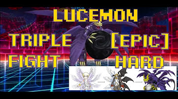 Lucemon = A Stunning Triple Fight | [EPIC] HARD MODE | Digimon Story: Cyber Sleuth