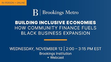 Building inclusive economies