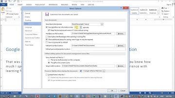 Microsoft Word 2010 tutorial for beginners -  Automatically Saving to Secure files