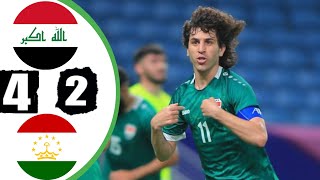 Iraq U23 Vs Tajikistan U23 ( 4 2 ) | EXTENDS Highlights | Asian Cup U23