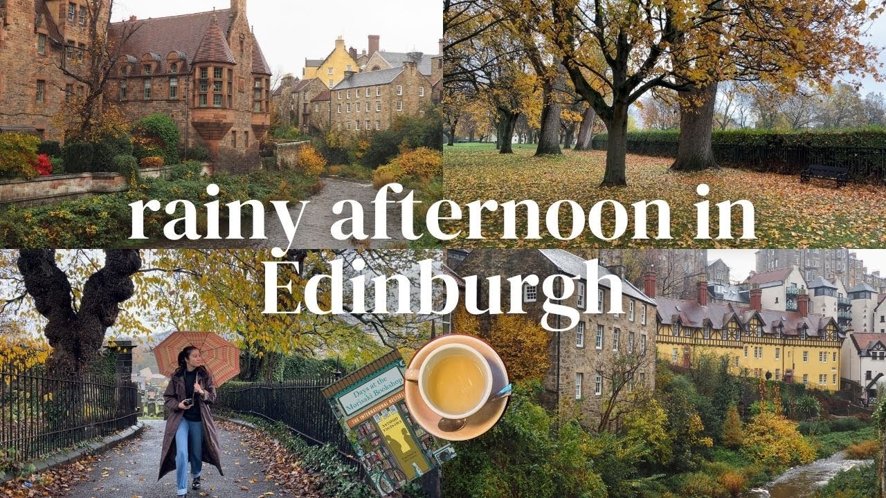 Дождливый день в Эдинбурге | Посещение деревни Дин, парка Холируд и кофейни | Видеоблог об Эдинбурге