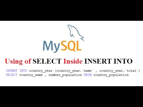 mysql insert into  Update 2022  How to Use SELECT statement Inside INSERT INTO (MYSql)