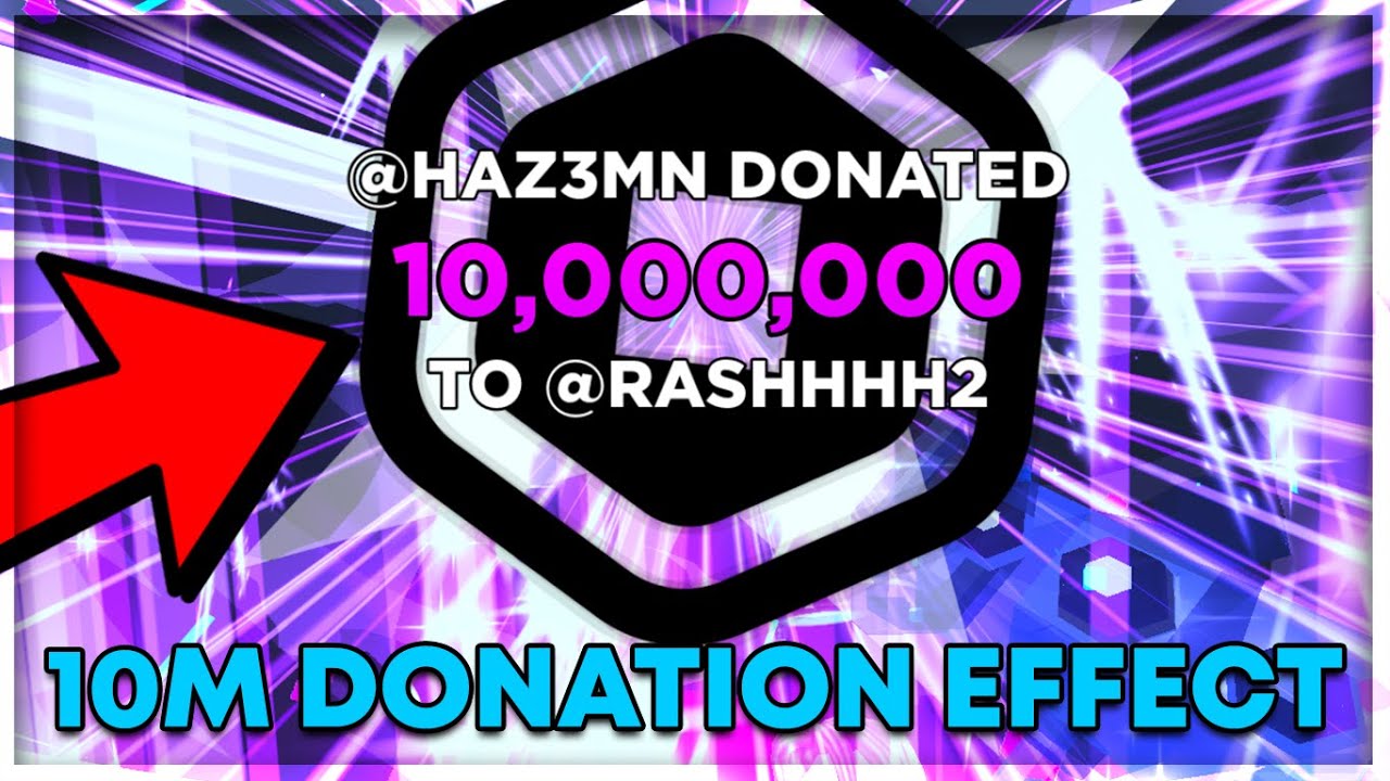 The 10 Million Donation Effect In Pls Donate 🔥 Roblox Clips Roblox
