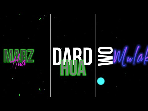 Dard Lyrics Video || Kushagra || Showkidd || Sanya Jain || Dard Hua ||