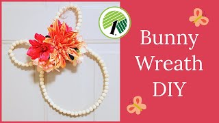Super Cute Bunny Wreath DIY 🌸 EASY SPRING DOLLAR TREE DIY 🌸 Easter Home Decor ASMR