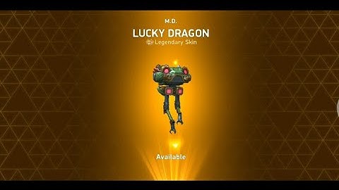 I got M.D legendary skin (Lucky dragon) || Mech arena ||