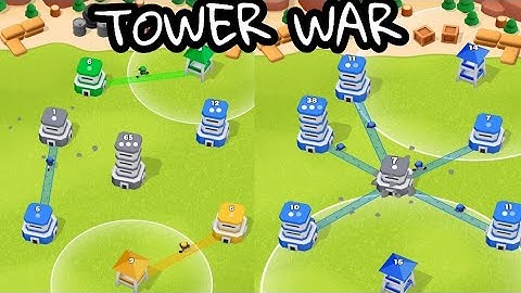 Tower War - Tactical Conquest Gameplay Walkthrough Level 1-15! android,iOS