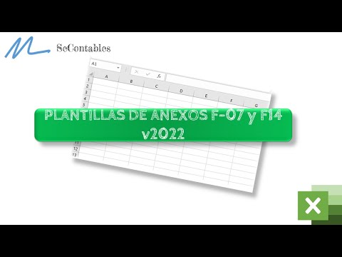 Plantillas de Anexos para F07 versión 2022