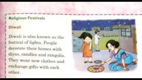 Subject : EVS , Class : 2, Chapter : 5 , I Celebrate . Part : 1