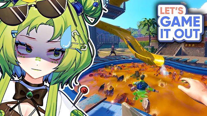 THIS WATERPARK IS DIABOLICAL!! | Let's Game It Out (Waterpark Simulator) VTuber Reaction