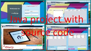 E diary application in java netbeans with source code | electronic diary systems project in java screenshot 5