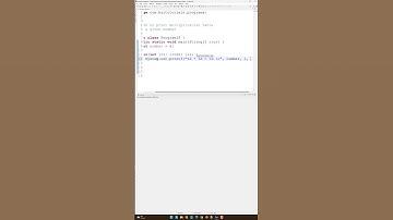 Write a java program to print the multiplication table of a given number | Java | #shorts