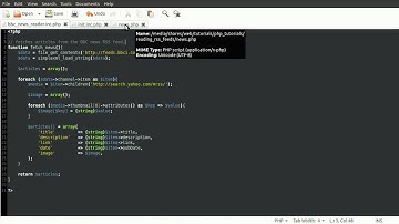 PHP Tutorials: Reading an RSS Feed [part 02]