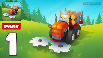 Lumber Harvest: Tree Cutting Gameplay Walkthrough Part 1 - Tutorial Best Tree Cutting (Android,iOS)