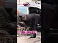 Hustler Magazine Founder Larry Flynt Pulls Up In A Gold Wheelchair For Dinner At Craig&#39;s In WeHo, CA