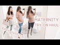 Maternity Jeans Try On Haul | 4 Easy Maternity Outfits!