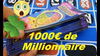 🤑 1000€ de Tickets de jeux à gratter Cash 💸 NOUVEAUX CASH 2022 💰 GROS  GAIN GAGNANT ? 