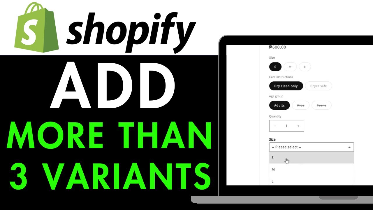 How to Add More Than 3 Variants on Shopify 2025 (EXPLAINED) - YouTube