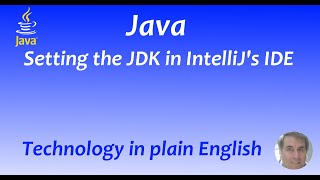 Setting the JDK in IntelliJ's IDE
