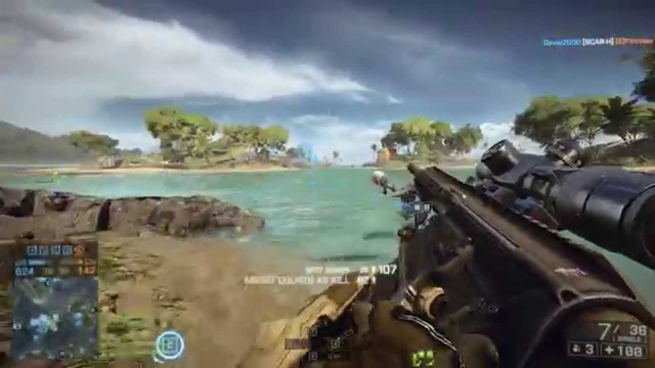 BF4 SR338 Best Counter Sniper ? Naval Strike - YouTube