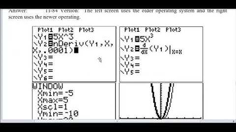 Calculus 2.14 Graphing the Derivative Function on a TI Calculator